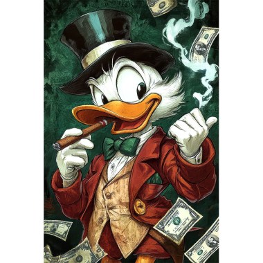 Donald Duck Money Art